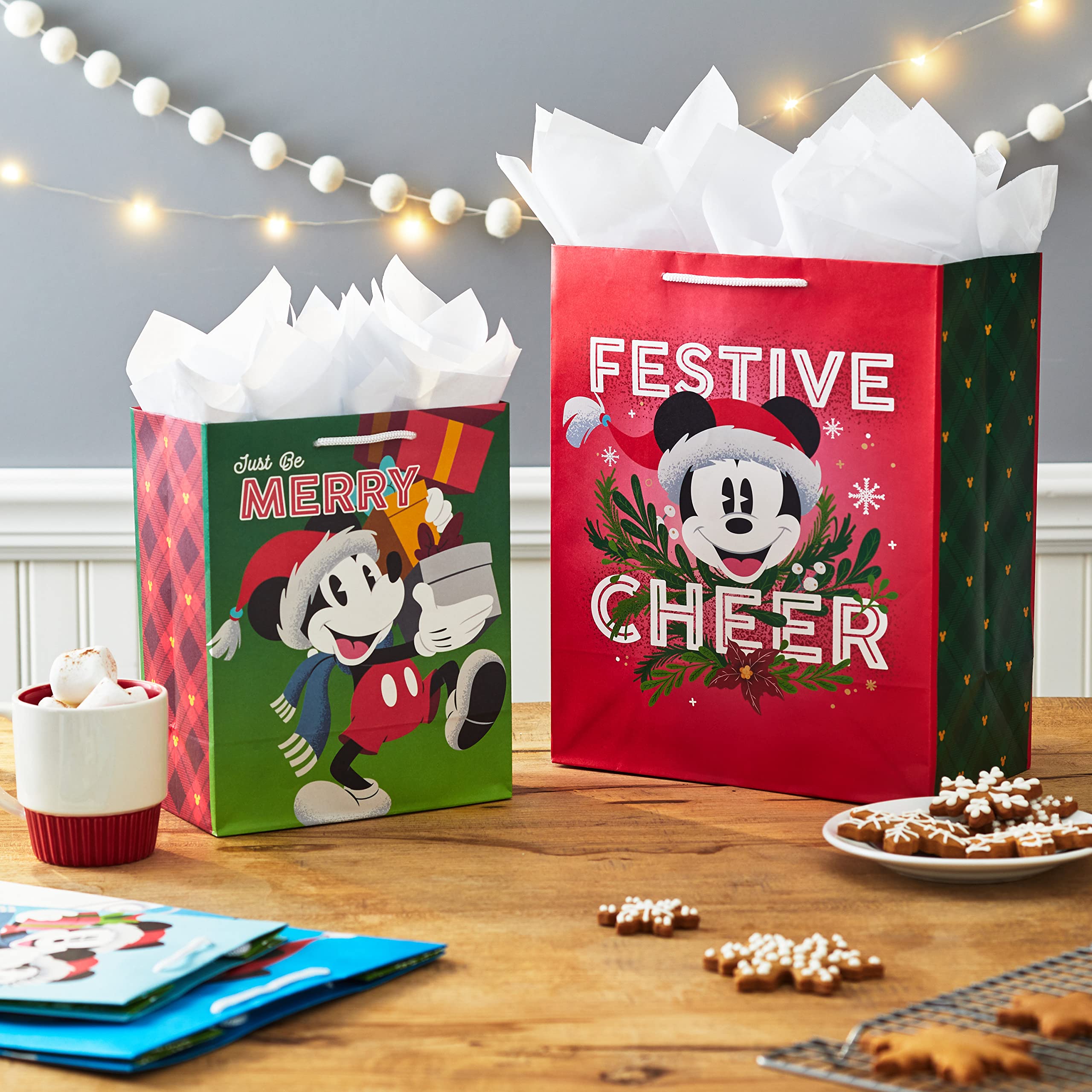 Foto 3 pulgar | Bolsas de Regalo Navideñas Hallmark Mickey y Minnie Surtidas - Venta Internacional