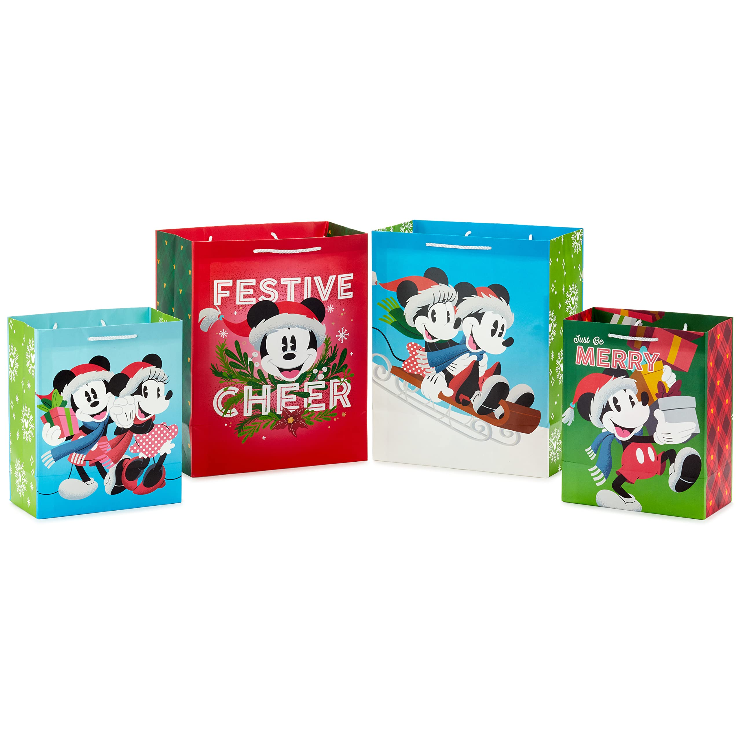 Foto 6 pulgar | Bolsas de Regalo Navideñas Hallmark Mickey y Minnie Surtidas - Venta Internacional