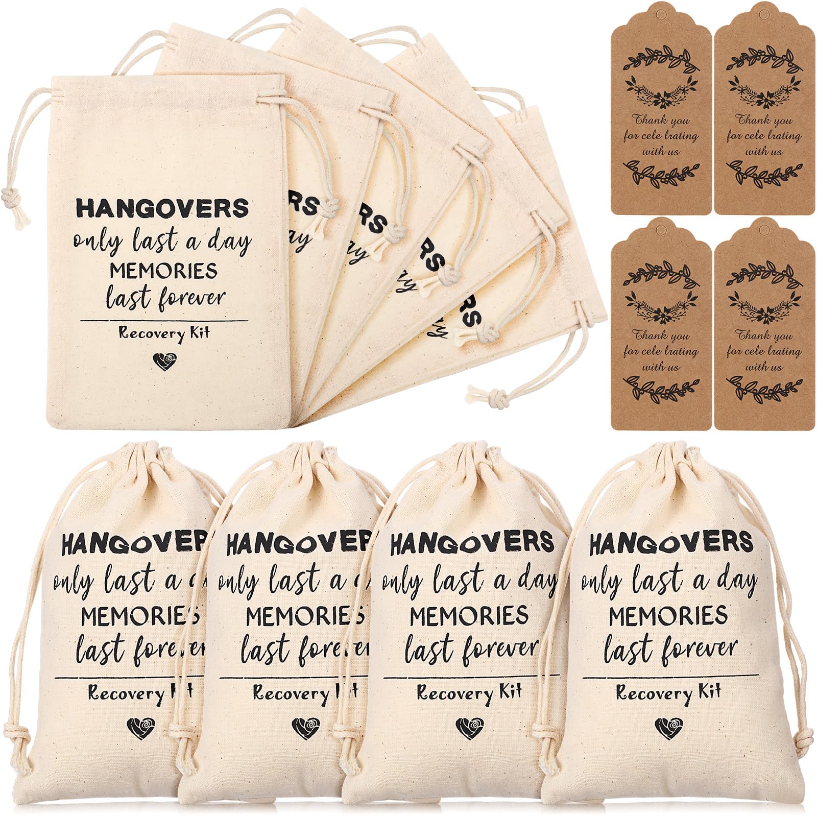 Foto 1 | Bolsa De Muselina De Algodón Weewooday Para Fiestas, 30 Unidades, 10 X 15 Cm - Venta Internacional.