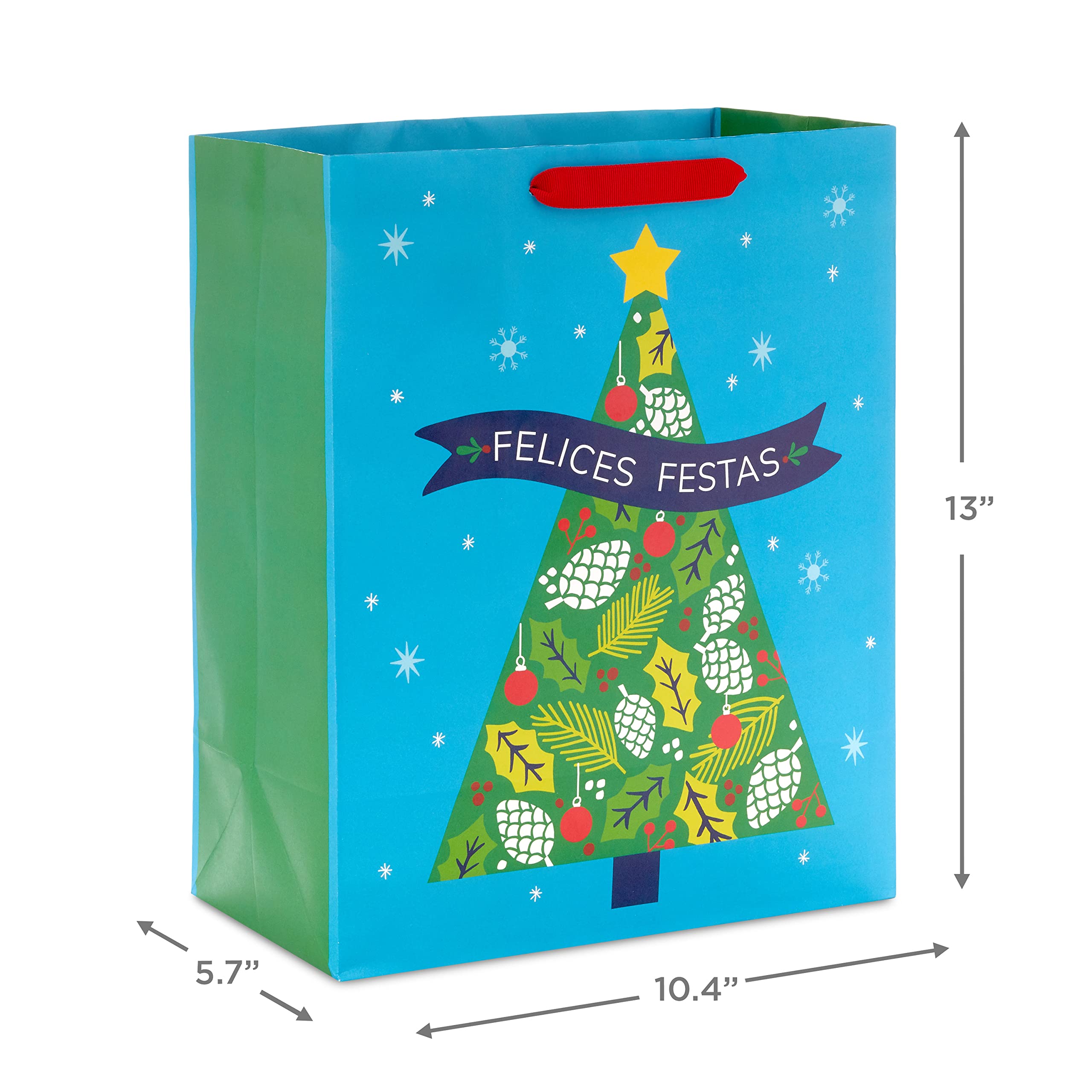 Foto 4 pulgar | Bolsa De Regalo Hallmark Vida 13 Large Christmas (3 En Español) - Venta Internacional.