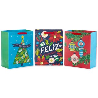 Foto 4 | Bolsa De Regalo Hallmark Vida 13 Large Christmas (3 En Español) - Venta Internacional.