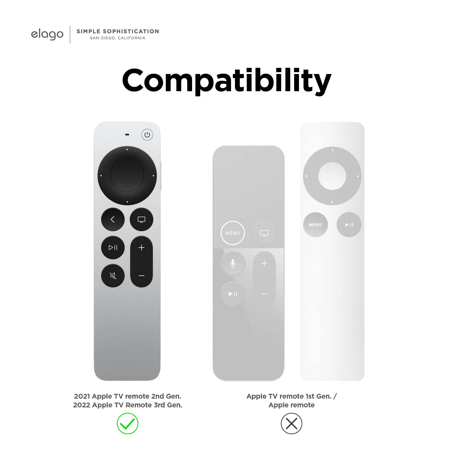 Foto 5 pulgar | Funda Elago R1 para Apple Tv 4k Siri Remote Tercera Generación - Venta Internacional