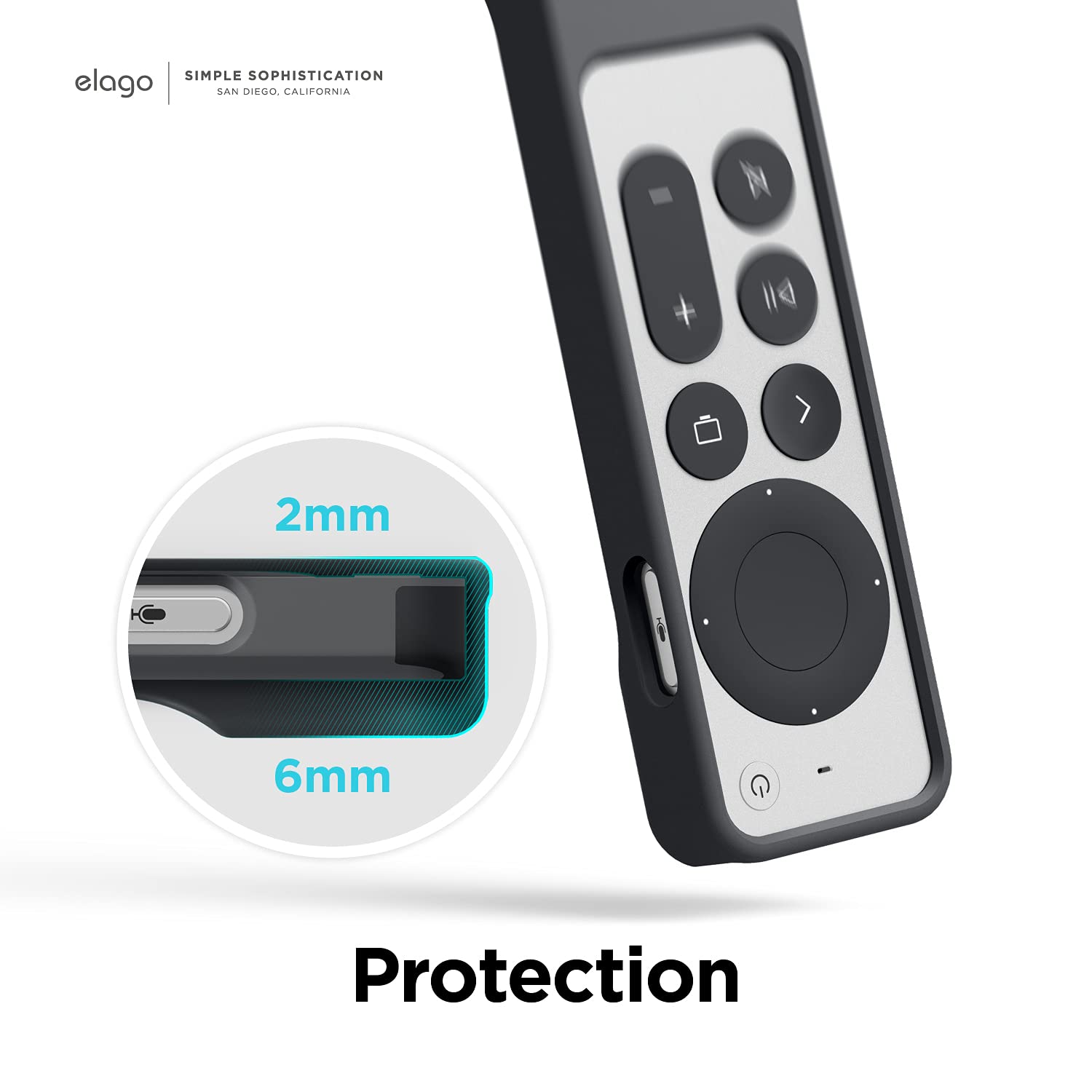 Foto 7 pulgar | Funda Elago R1 para Apple Tv 4k Siri Remote Tercera Generación - Venta Internacional