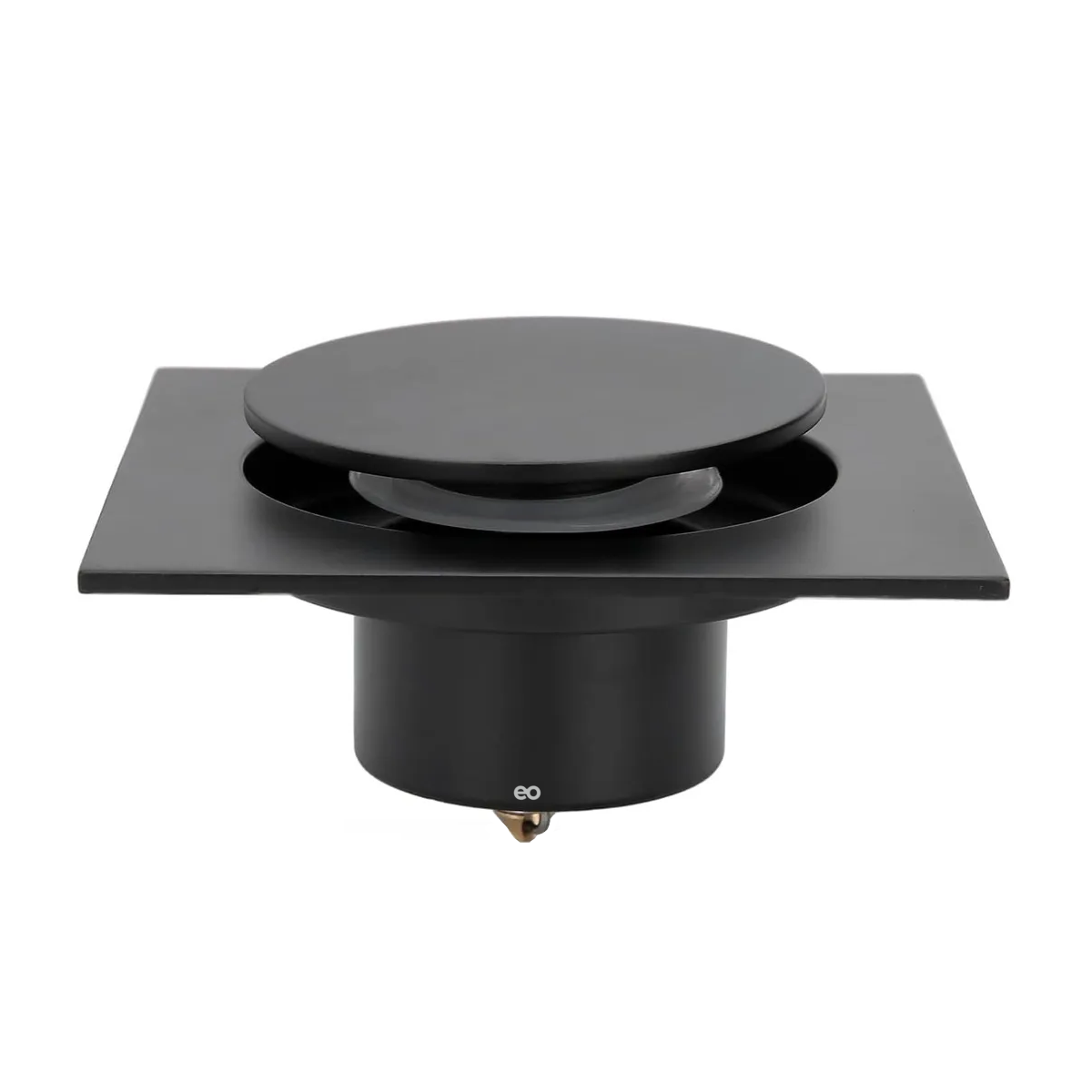 Coladera Cuadrada Con Válvula Antiolores Eo Safe Imports Esi-19832 Negro