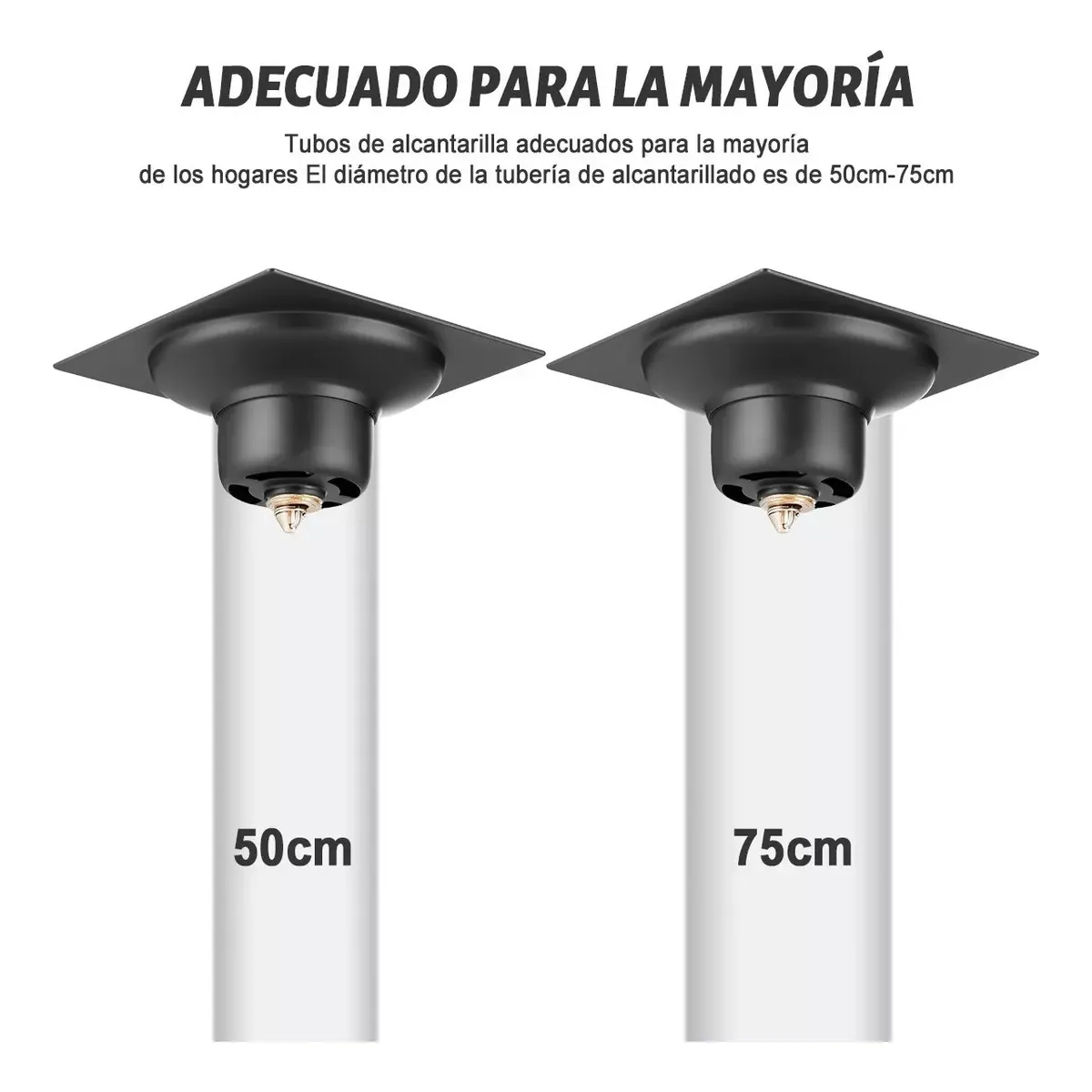 Foto 5 pulgar | Coladera Cuadrada Con Válvula Antiolores Eo Safe Imports Esi-19832 Negro