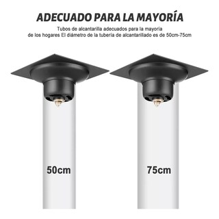 Foto 4 | Coladera Cuadrada Con Válvula Antiolores Eo Safe Imports Esi-19832 Negro