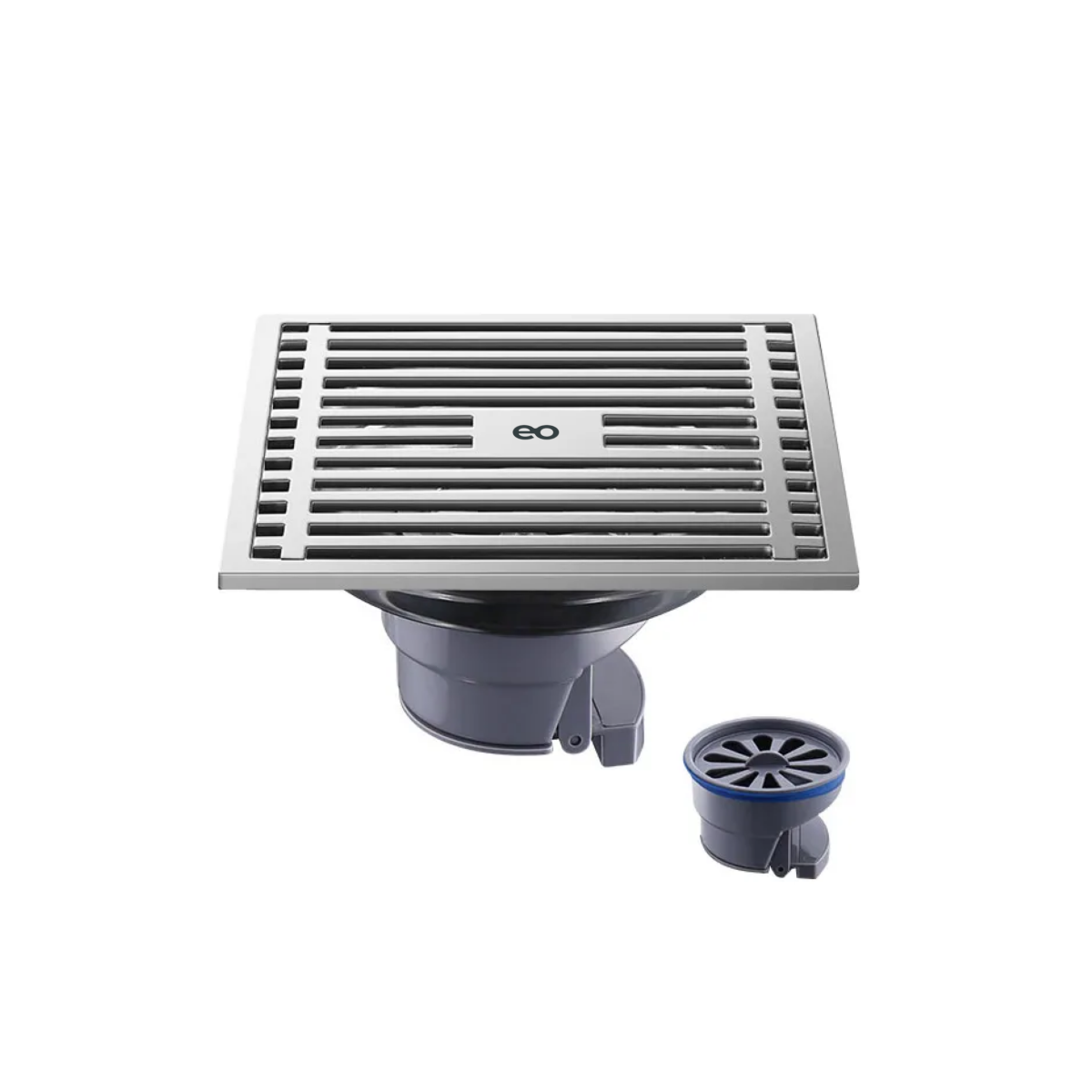 Coladera Antiolores Rejillas Acero Inoxidable 12x12cm Eo Safe Imports Esi-20278 Plata