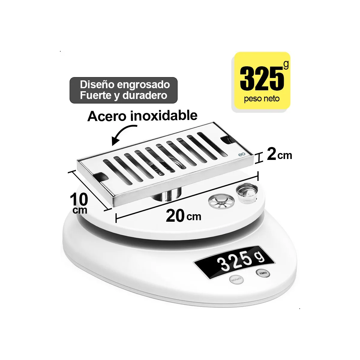 Foto 4 pulgar | Drenaje Piso Ducha Cubierta 10*20cm Eo Safe Imports Esi-20280 Plata