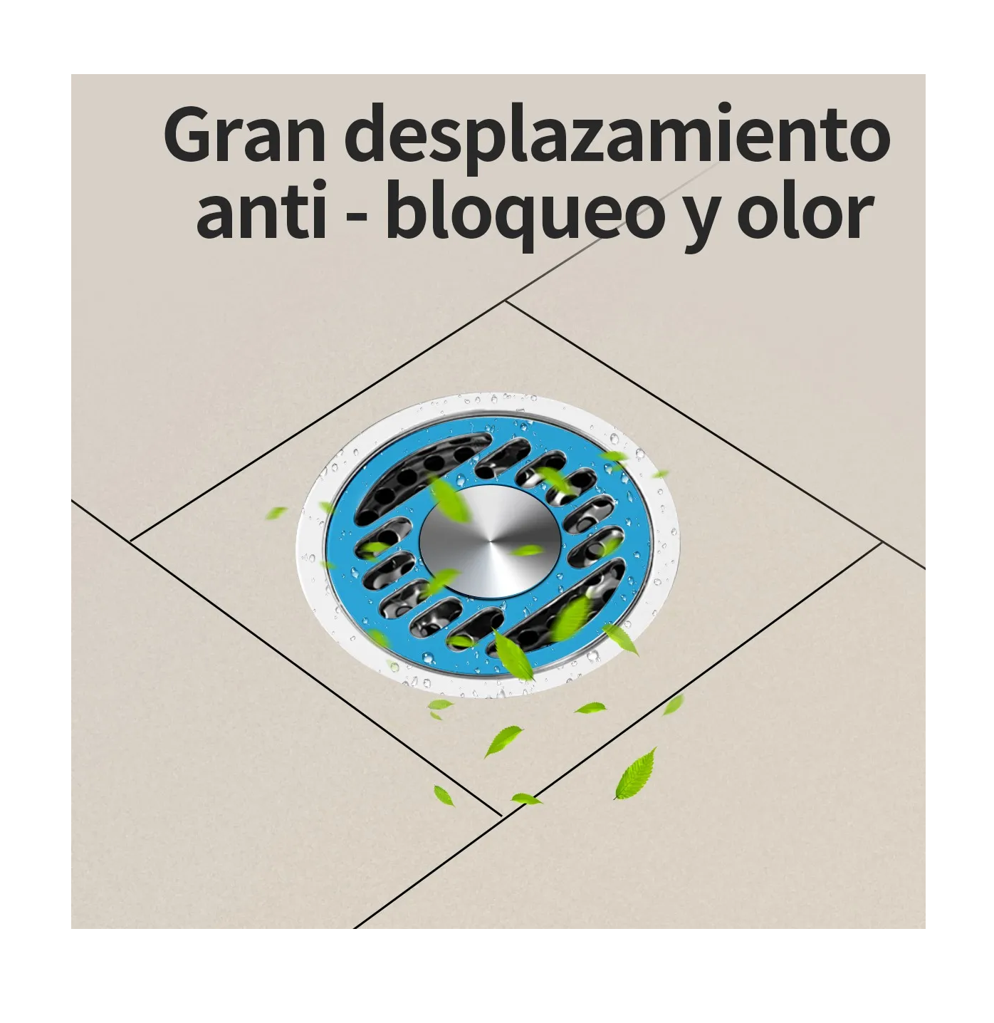 Foto 5 pulgar | Coladera Para Baño Acero Inoxidable Antiolores E Insectos Plata Verde