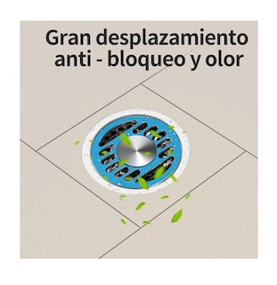 Foto 4 | Coladera Para Baño Acero Inoxidable Antiolores E Insectos Plata Verde