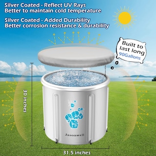 Foto 7 | Bañera De Hielo Jasonwell Para Atletas, Terapia De Agua Fría, 340 Litros - Venta Internacional.