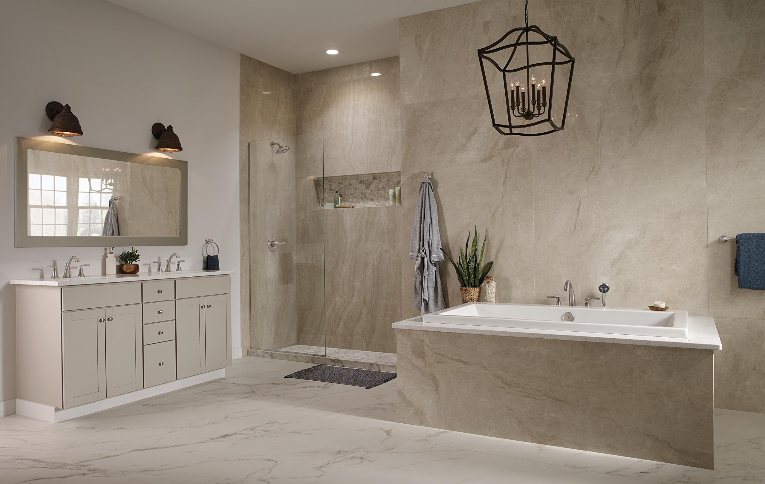 Foto 5 | Grifo Romano Para Bañera Delta Faucet T4732-ss Woodhurst Stainless - Venta Internacional.