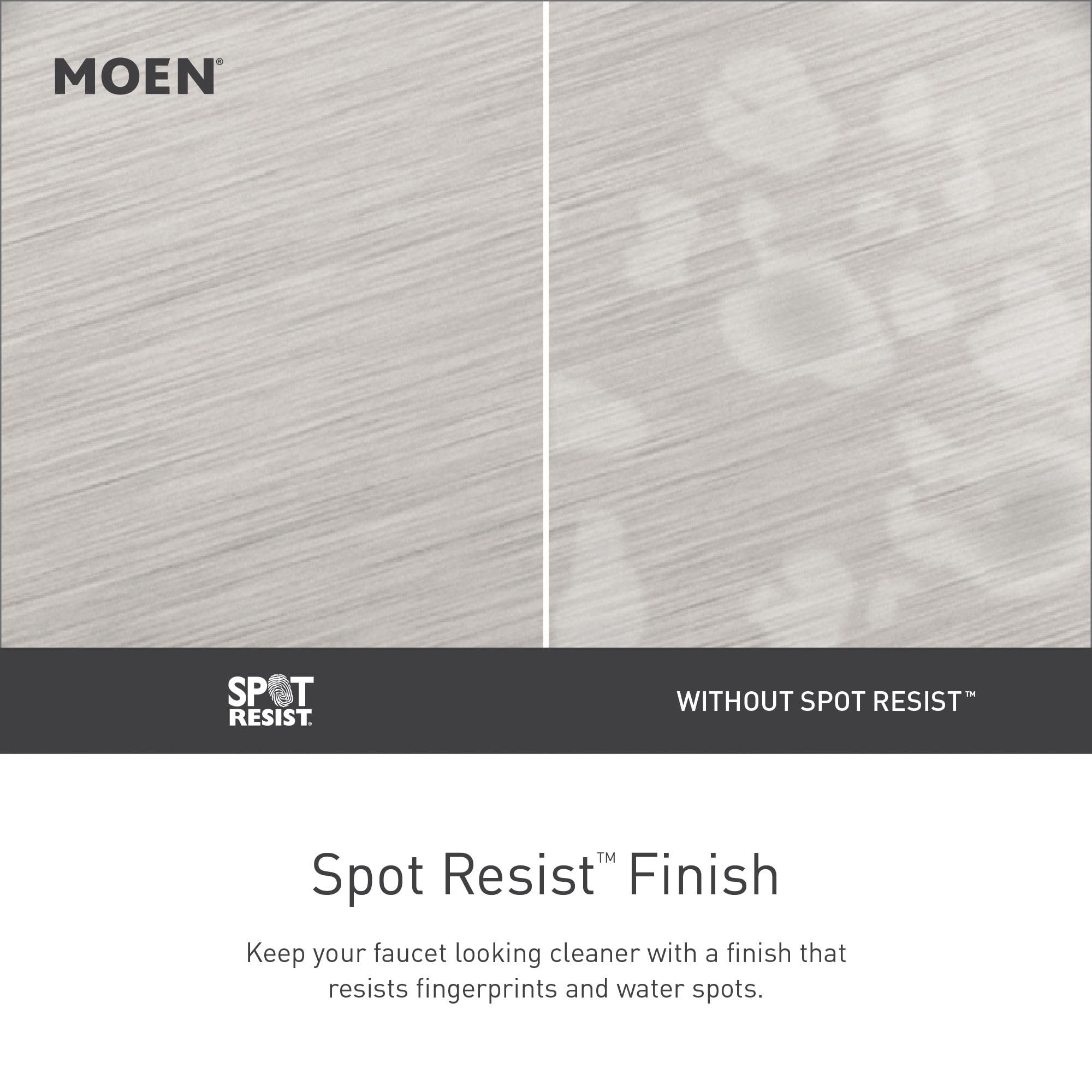 Foto 3 | Grifo De Baño Moen Haber Spot Resist En Níquel Cepillado - Venta Internacional.