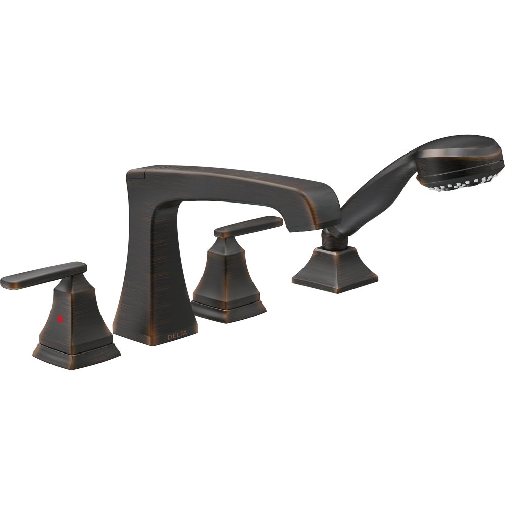 Grifo Romano Para Bañera Con Ducha De Mano Delta Ashlyn T4764-rb - Venta Internacional.