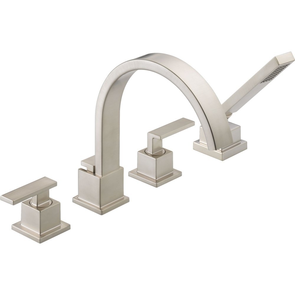 Grifo Romano Para Bañera Delta T4753-ss De Acero Inoxidable Con 4 Orificios - Venta Internacional.