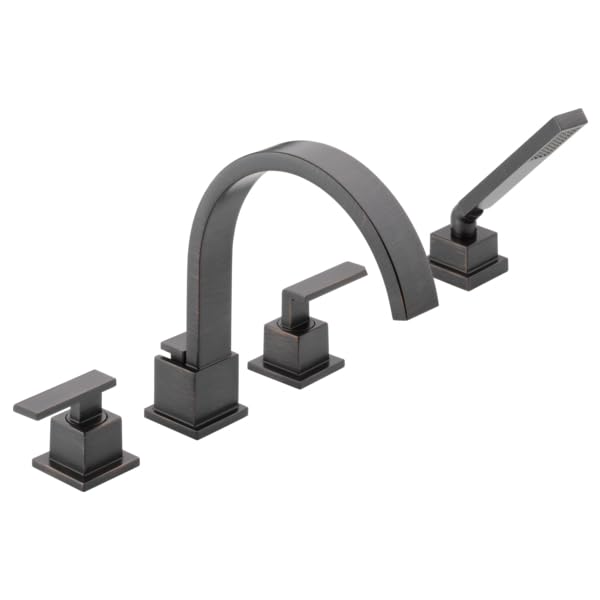 Foto 5 pulgar | Grifo Romano Para Bañera Delta T4753-rb  Bronce Veneciano  Con Ducha De Mano - Venta Internacional.