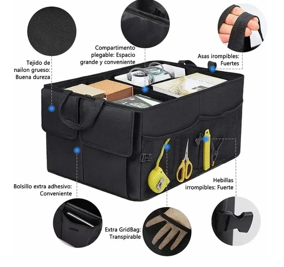 Foto 3 | Organizador de Cajuela Plegable Impermeable