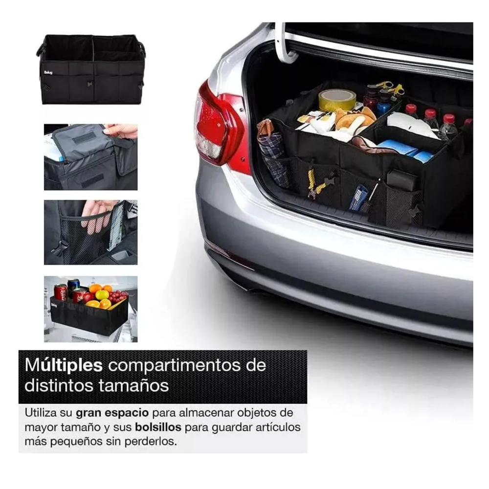 Foto 3 pulgar | Organizador Cajuela Interior Plegable Impermeable Automóvil Belug,  Negro