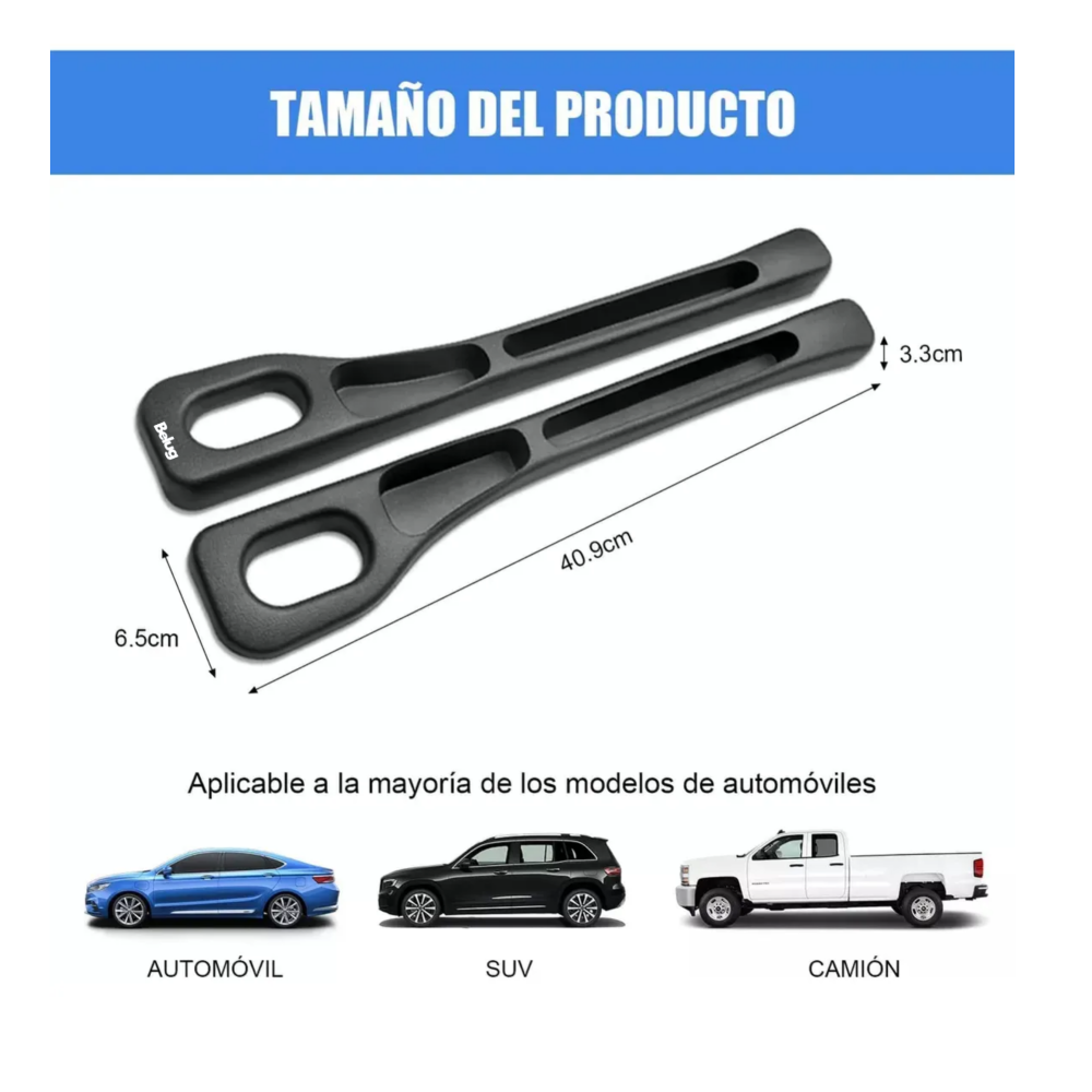 Foto 2 | ''organizador De Relleno Para Huecos De Asiento De Coche Belug  2pcs Negro ''