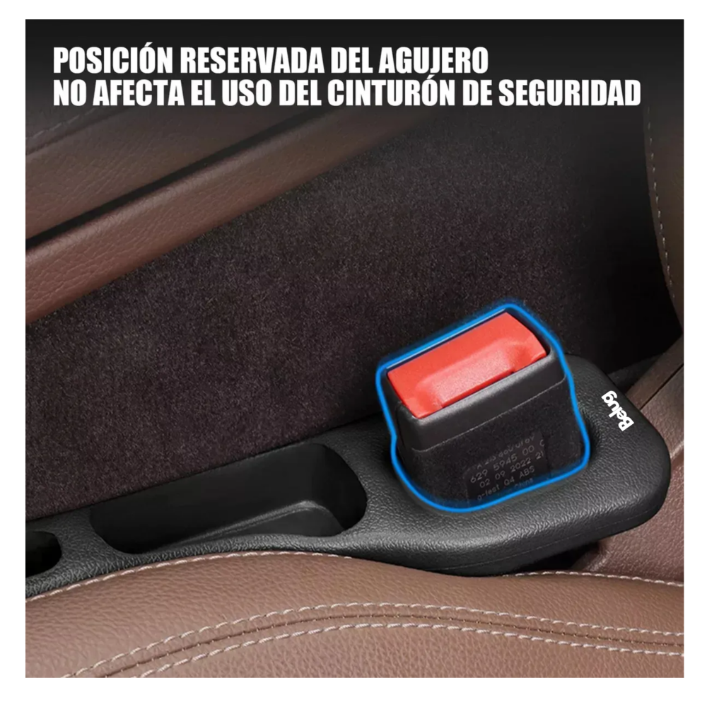 Foto 6 pulgar | ''organizador De Relleno Para Huecos De Asiento De Coche Belug  2pcs Negro ''