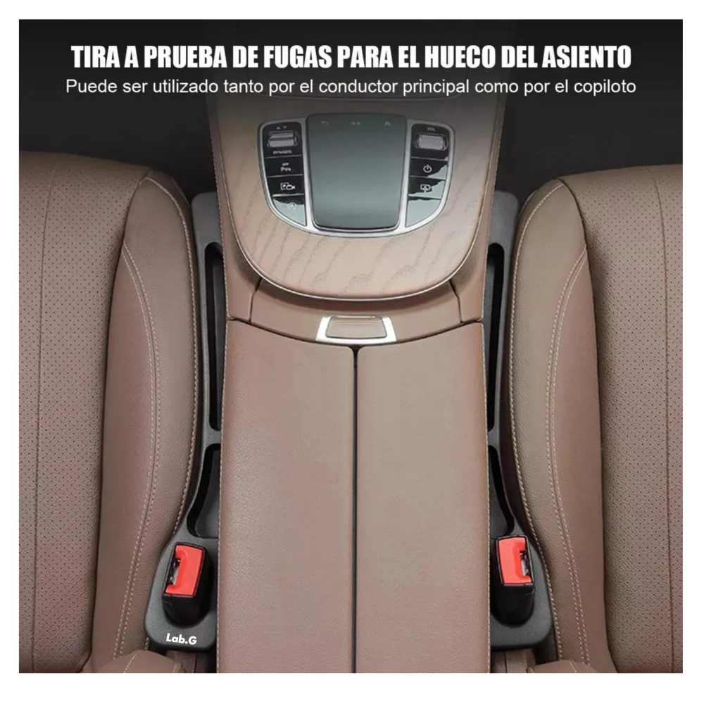 Foto 4 pulgar | ''organizador De Relleno Para Huecos De Asiento De Coche Lab.g  2pcs Negro ''