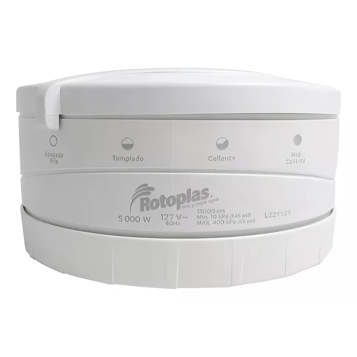 Regadera Electrica Ecologica 4 Temperaturas 5000 W Rotoplas Color Blanco