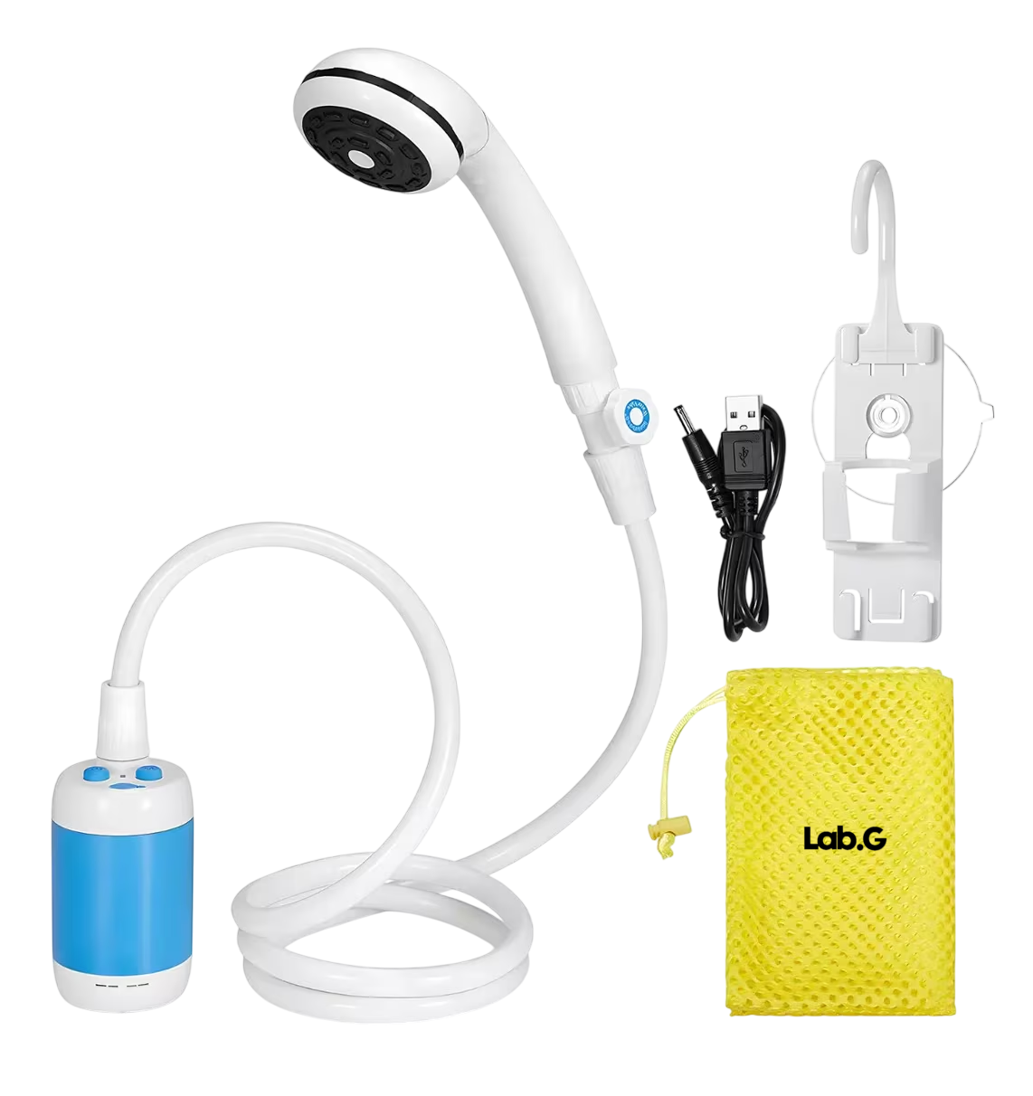 Foto 1 | Regadera Portátil Lab.g Ducha Campismo Recargable 5000mah, Blanco