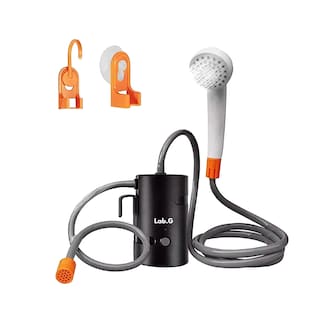 Foto 1 | Ducha Portátil Eléctrica Recargable Con Bomba Lab.g Para Camping Negro/blanco/naranja