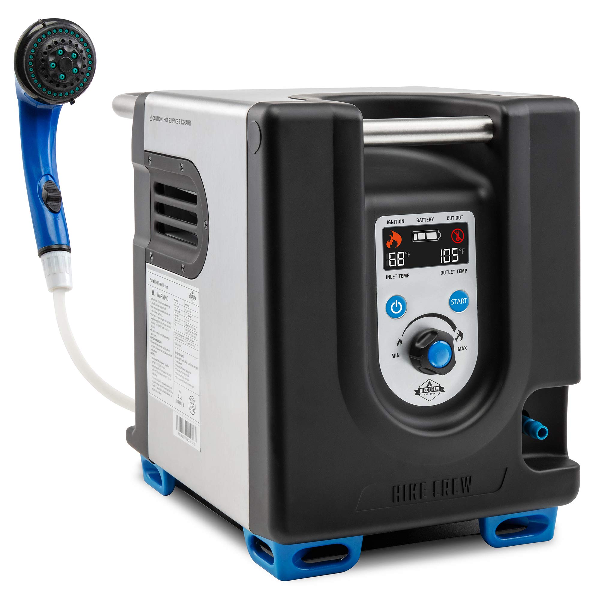 Calentador De Agua De Propano Portátil Y Bomba De Ducha Hike Crew - Venta Internacional.