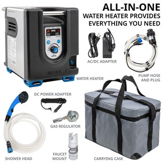 Foto 3 | Calentador De Agua De Propano Portátil Y Bomba De Ducha Hike Crew - Venta Internacional.