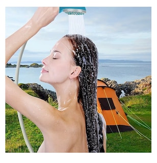 Foto 4 | Ducha Portátil Lab.g De Camping Al Aire Libre, Azul