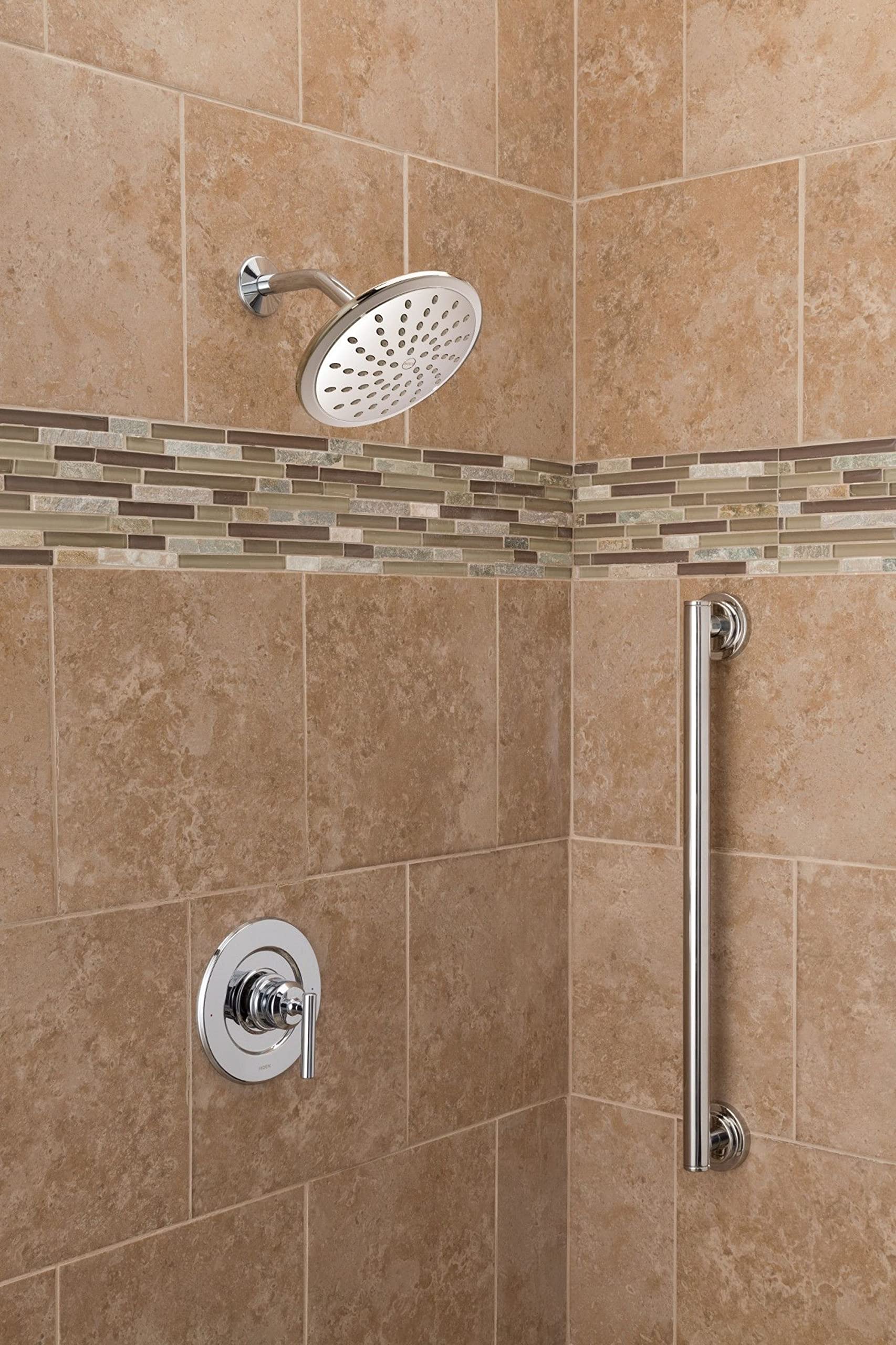 Foto 8 pulgar | Cabezal De Ducha Moen Chrome Para Baño Con Efecto Lluvia Fijo De 8 Pulgadas De Ancho, 6345 - Venta Internacional.