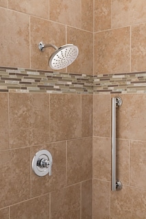 Foto 7 | Cabezal De Ducha Moen Chrome Para Baño Con Efecto Lluvia Fijo De 8 Pulgadas De Ancho, 6345 - Venta Internacional.