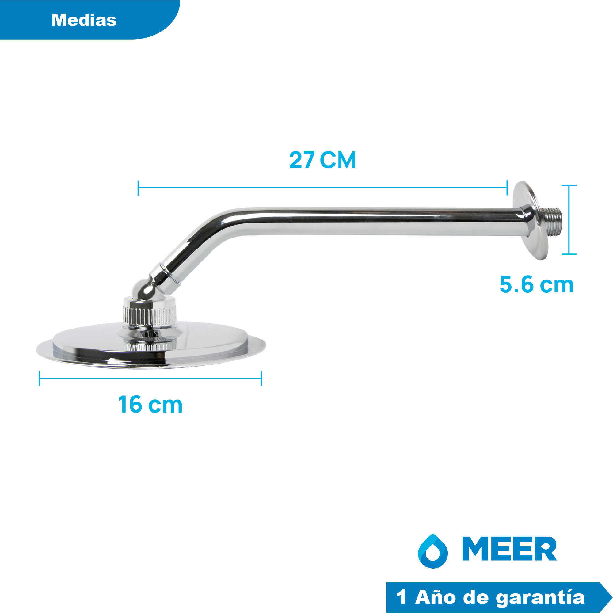 Foto 5 | Regadera Meer-cnx RCT308 color Gris