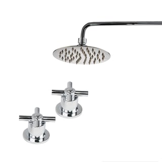 Foto 1 | Kit De Regadera Meer-cnx Cuello y Manerales de Acero Inoxidable y Zinc