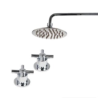 Foto 7 | Kit De Regadera Meer-cnx Cuello y Manerales de Acero Inoxidable y Zinc