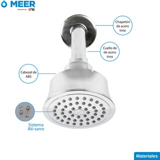 Foto 4 | Regadera Meer Cnx de Acero Inoxidable