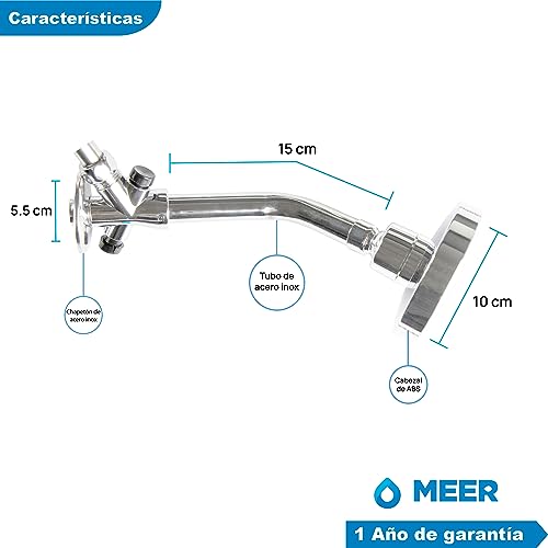 Foto 5 pulgar | Regaderas para Baño Meer-cnx Fija y de Teléfono Inoxidable