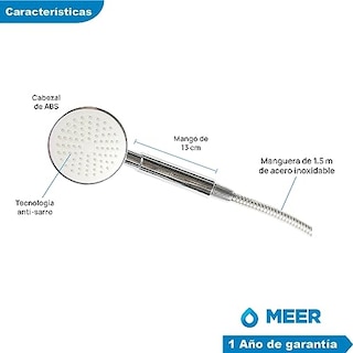 Foto 5 | Regaderas para Baño Meer-cnx Fija y de Teléfono Inoxidable