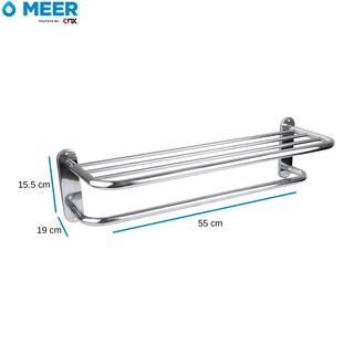 Foto 6 | Meer Faucets By Cnx | Juego De Regadera De Acero Inoxidable Con Mezcladora Monomando Y Toallero, Incluye Tubo Para Re
