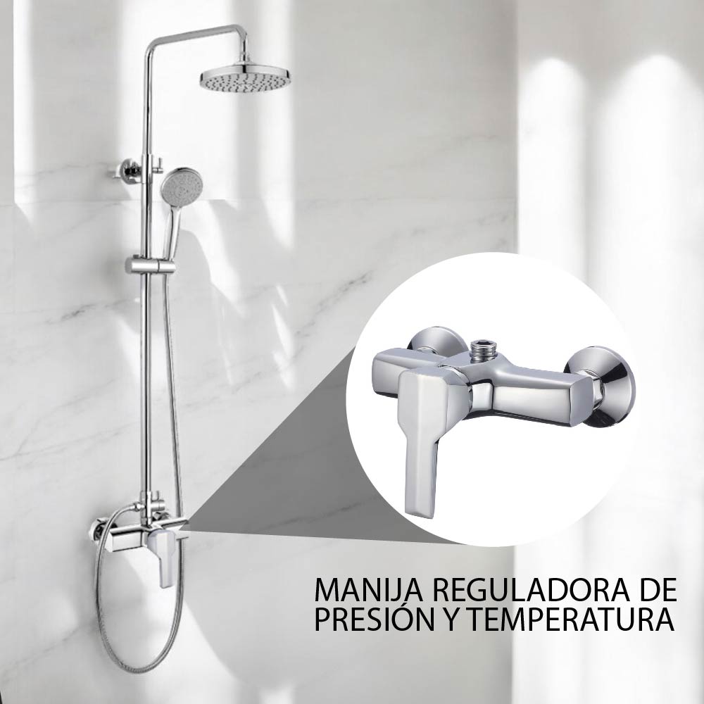 Foto 4 pulgar | Regadera Para Ducha Ilios Innova Fa-16102-st Color Plateado Resistente Al Óxido