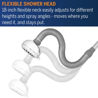 Foto 2 | Alcachofa De Ducha Waterpik Powerpulse Flexible Cuello Cromo 7-mode - Venta Internacional.