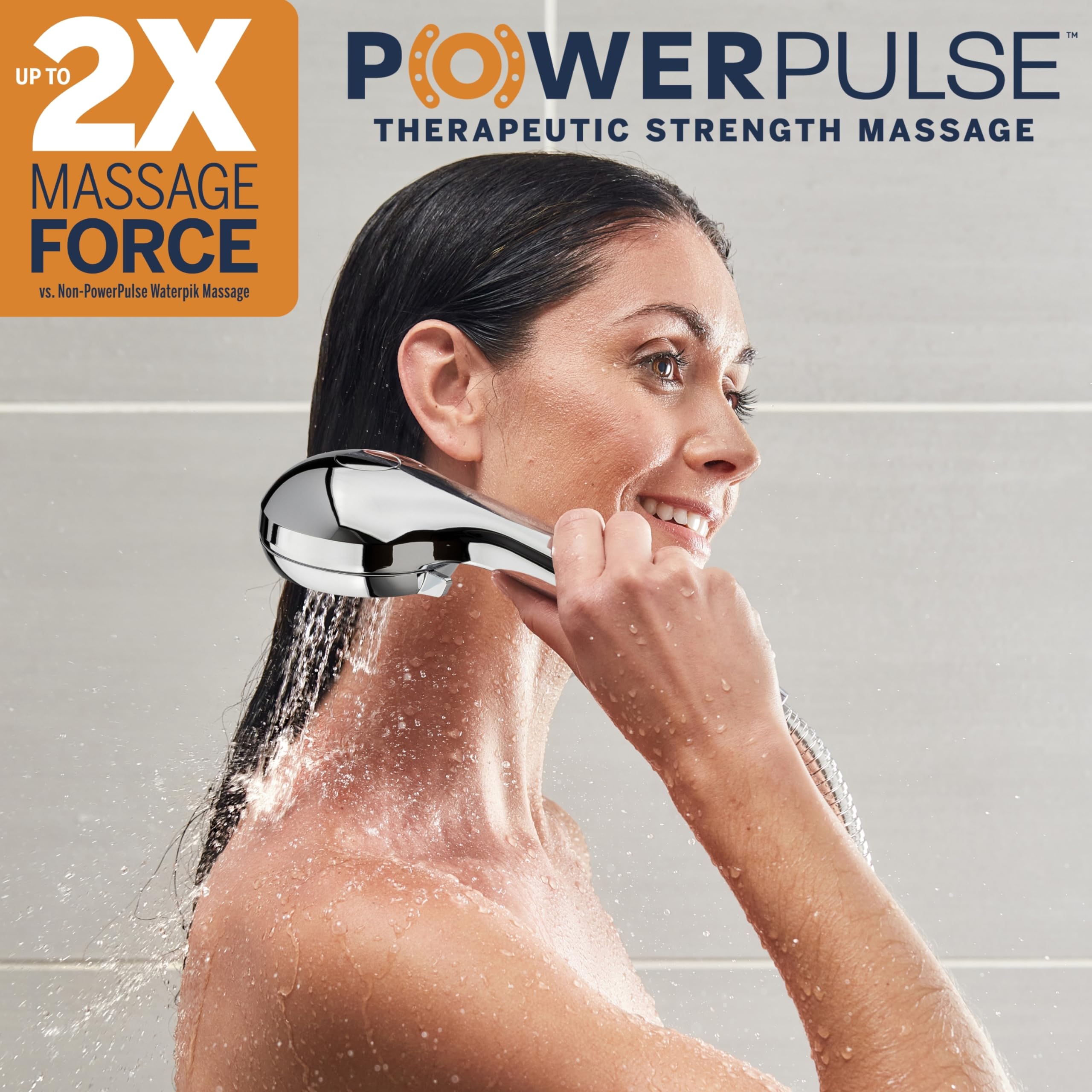 Foto 2 | Cabezal De Ducha Portátil Waterpik Powerpulse De Alta Presión - Venta Internacional.