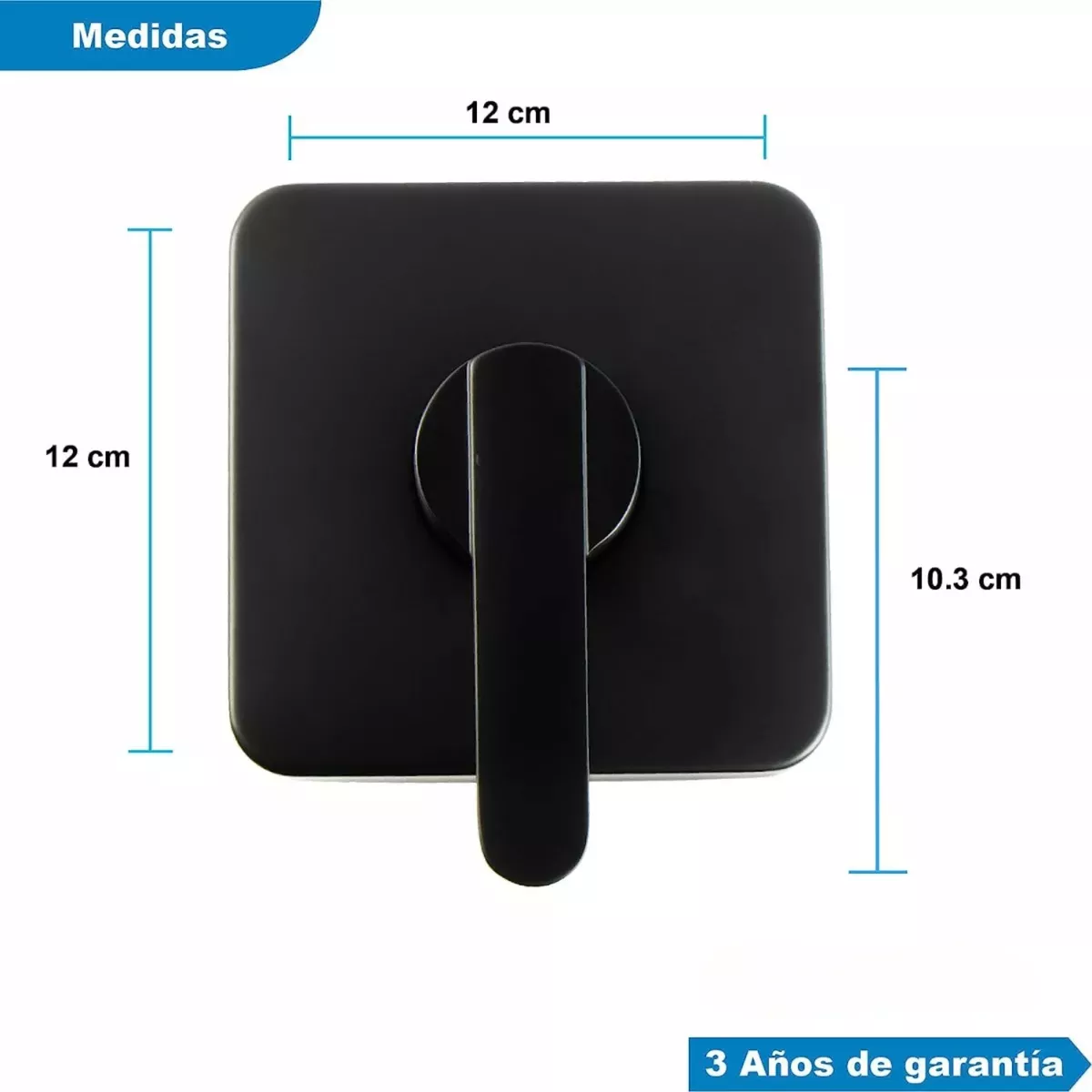 Foto 3 pulgar | Kit De Regadera Cuadrada 8 Pulg. Con Brazo De 30 Cm, Mezcladora Monomando Y Resumidero Negro Mate
