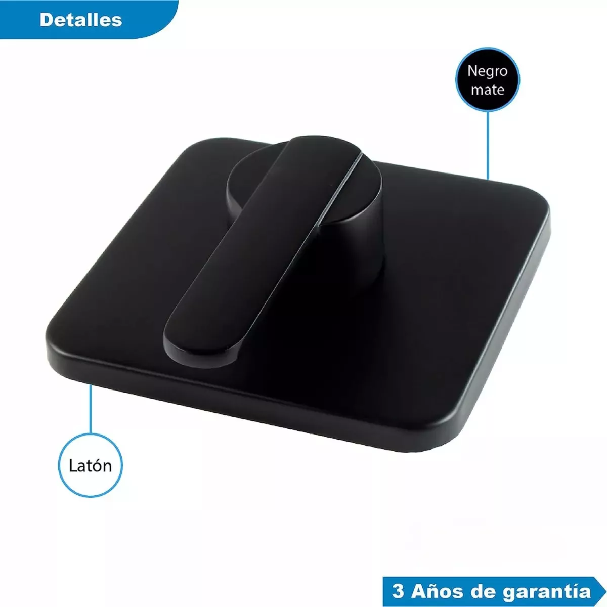 Foto 5 pulgar | Kit De Regadera Cuadrada 8 Pulg. Con Brazo De 30 Cm, Mezcladora Monomando Y Resumidero Negro Mate