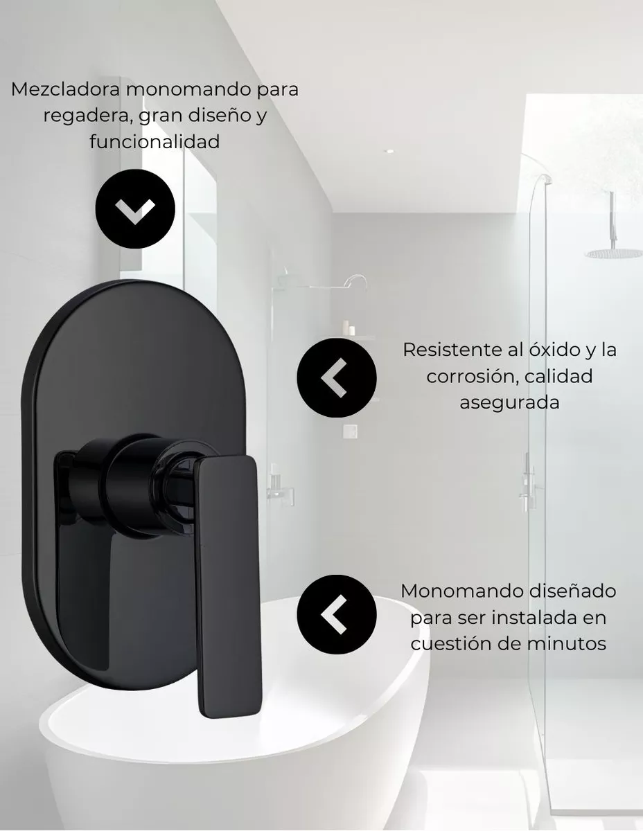 Foto 8 | Kit De Regadera Cuadrada Xl 16 Pulgadas, Monomando Y Resumidero, Acero Inoxidable