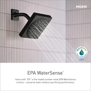 Foto 2 | Cabezal De Ducha Moen Voss S6365epbl 6 Rainshower Negro Mate - Venta Internacional.