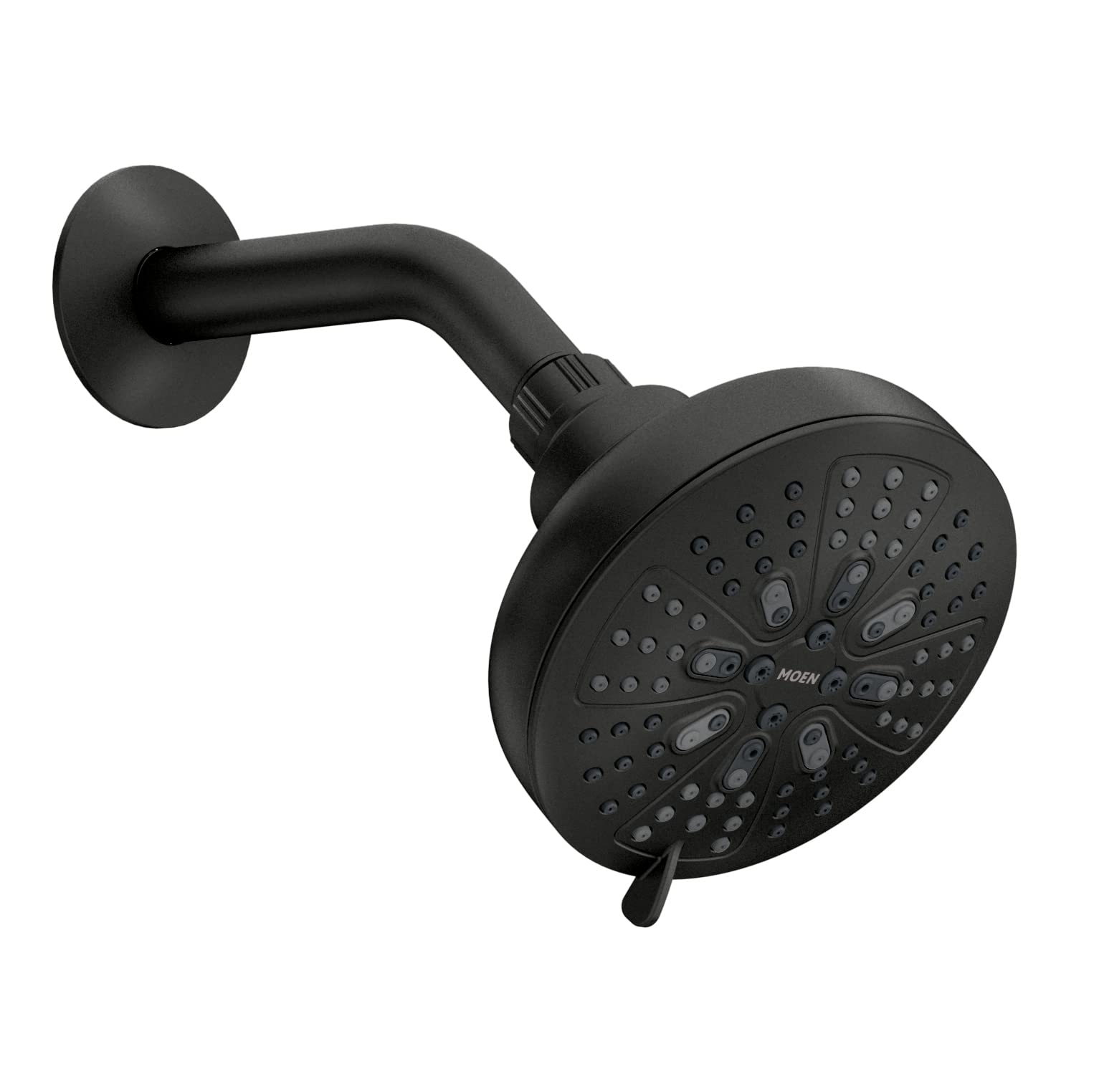 Cabezal De Ducha Moen Hydro Energetix De Ocho Funciones, 5 Cm, Negro Mate - Venta Internacional.