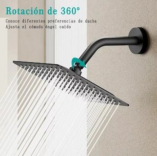 Foto 3 | Bañera De Lujo Xtellar: Regadera Monomando De 20cm, Cuadrada Y Estilo Lluvia En Acero Inoxidable Negro