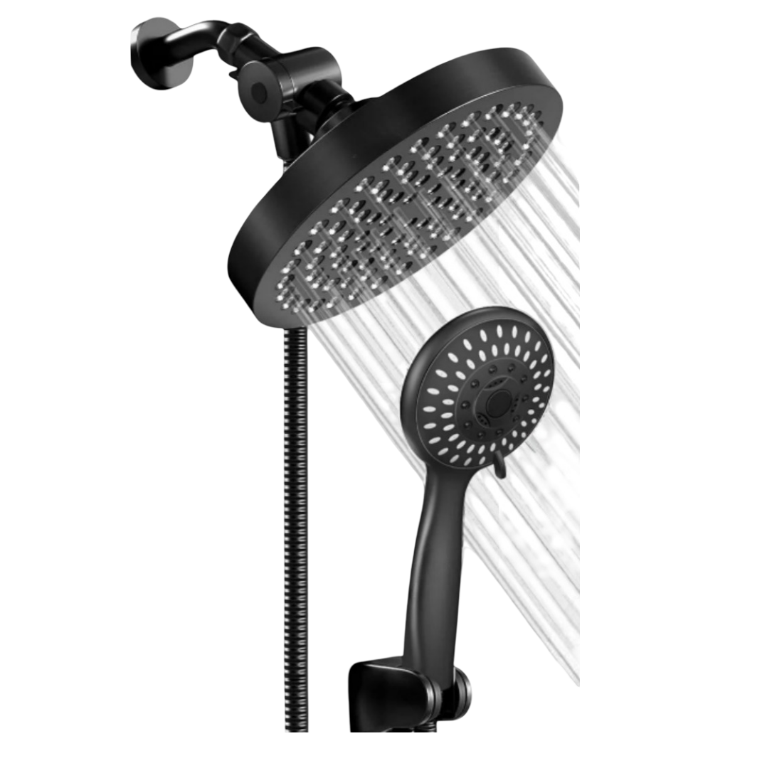 Foto 2 pulgar | Xtellar Regadera Premium De Alta Presión Tipo Lluvia, Elegante Y Ajustable En Negro Mate